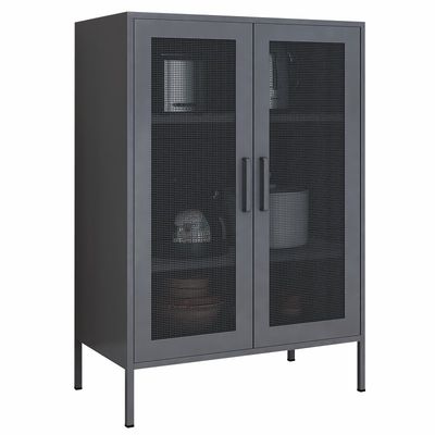 Podwójne metalowe drzwi siatkowe 1015x800x400mm Szafka o połowie wysokości do użytku domowego