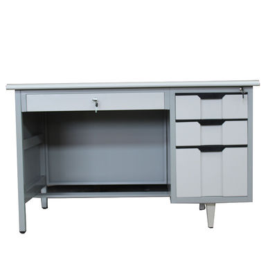 Biurko biurowe z wieloma szufladami i 4 nogami MDF z drewnianym blatem
