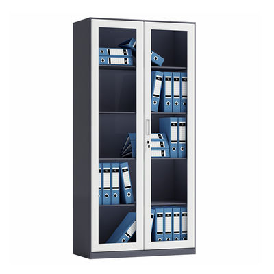 Office Home Szklane drzwi Pełna wysokość Metalowa półka