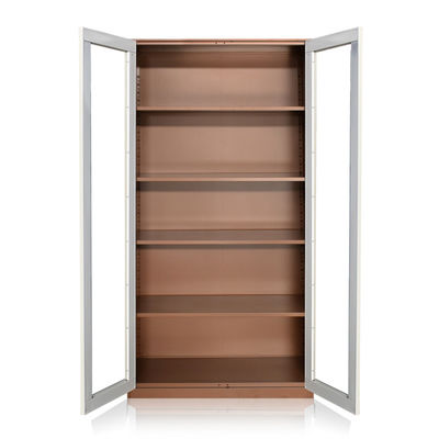 Office Home Szklane drzwi Pełna wysokość Metalowa półka
