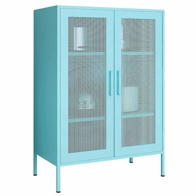 Podwójne metalowe drzwi siatkowe 1015x800x400mm Szafka o połowie wysokości do użytku domowego