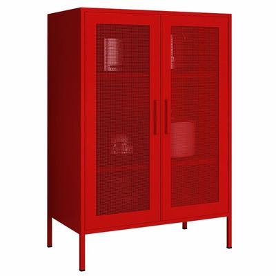 Podwójne metalowe drzwi siatkowe 1015x800x400mm Szafka o połowie wysokości do użytku domowego