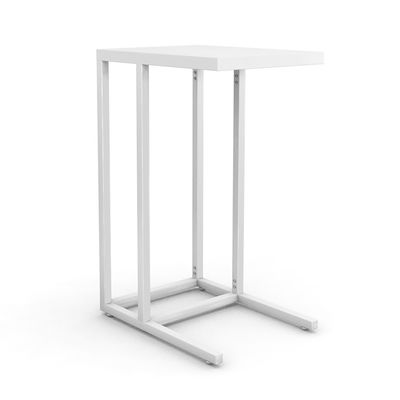 Solidny stolik kawowy o wysokości 650 mm z czarną metalową ramą