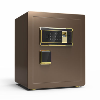 Brązowa cyfrowa blokada linii papilarnych Smart Security Safe Box z wewnętrznym pudełkiem