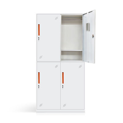 Gym Home Double Color Storage Metalowa szafka 4 drzwiowa Wąska rama